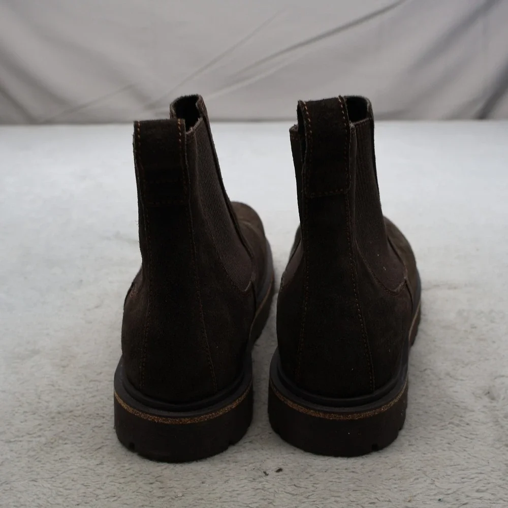Birkenstock Unisex W7-7.5 M5-5.5 Chelsea Stalon Boots Brown Suede Chunky EU38